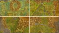 The locations for the Nightmare Incursions: Duskwood, Ashenvale, Feralas, Hinterlands (Image via Blizzard Entertainment)